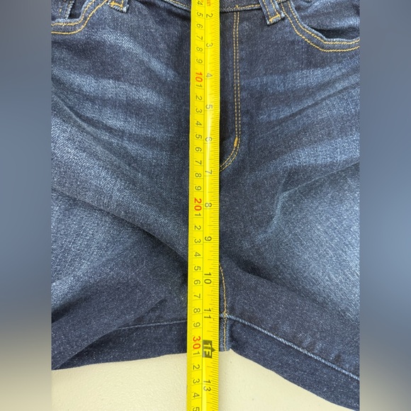 Judy Blue High Rise Wide Leg Crop Jeans Raw ahem Dark Wash JB82517DK Size 9/29 - Picture 11 of 13